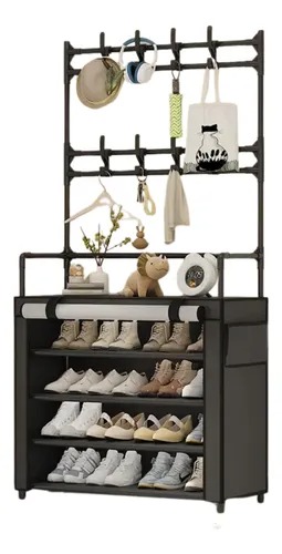 Miniatura 3 de Zapatero Perchero Organizador Con Forro